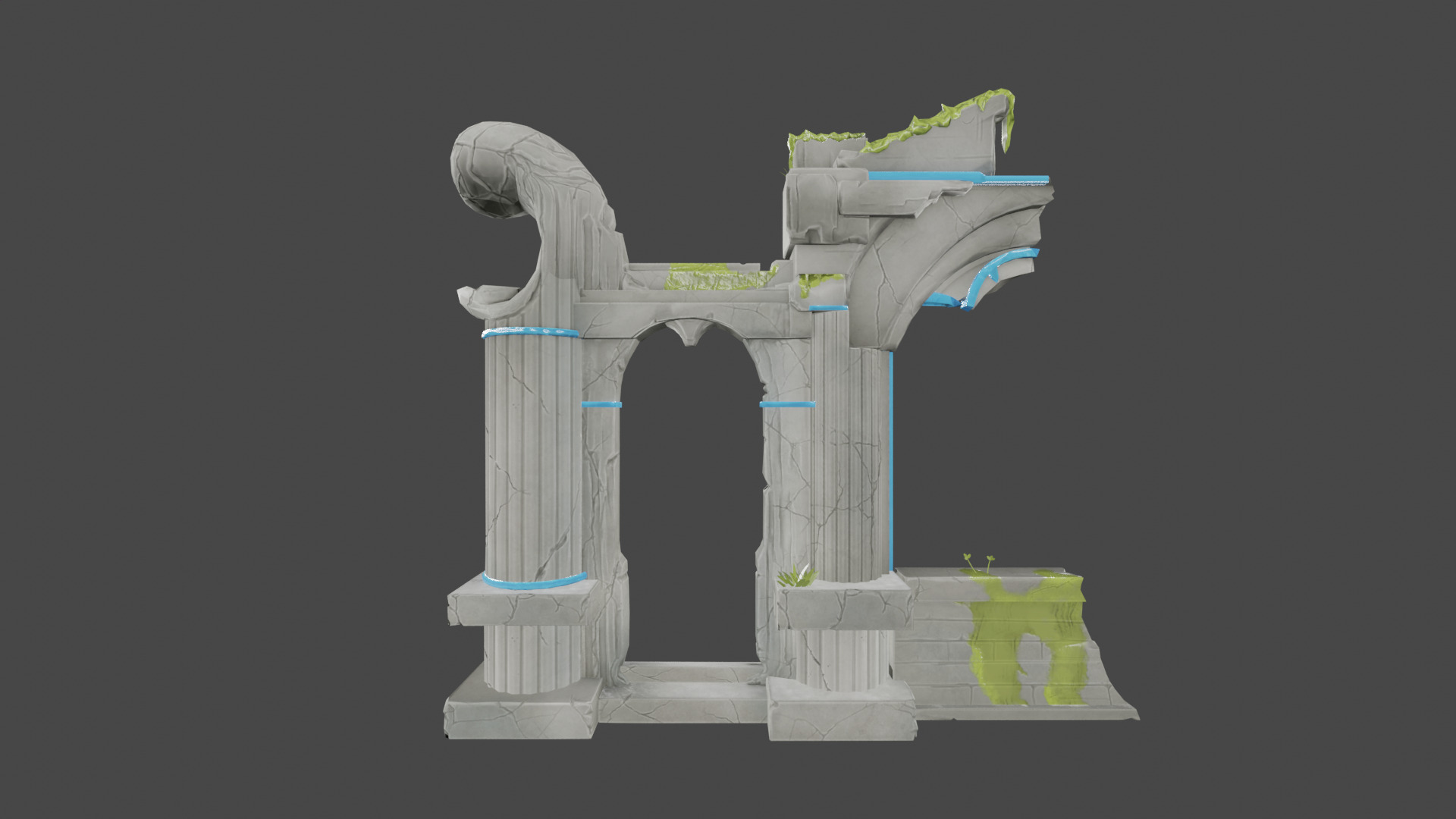 This is a broken relic 3D model_2