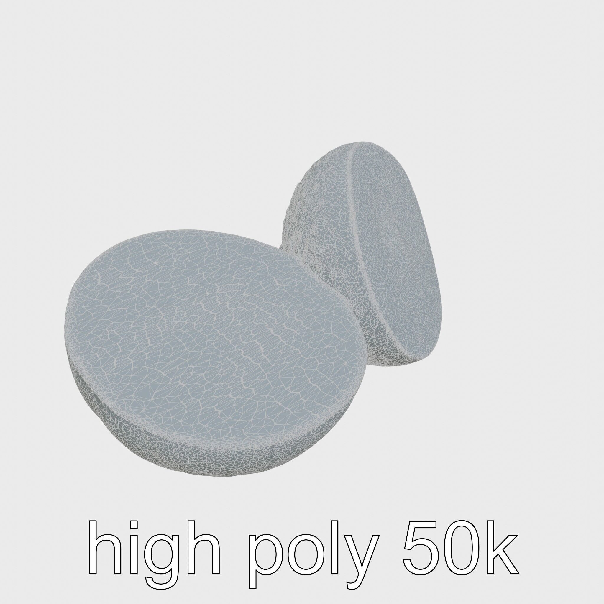 Kiwi Slice Photorealistic Model Pack Low-poly 3D model_19