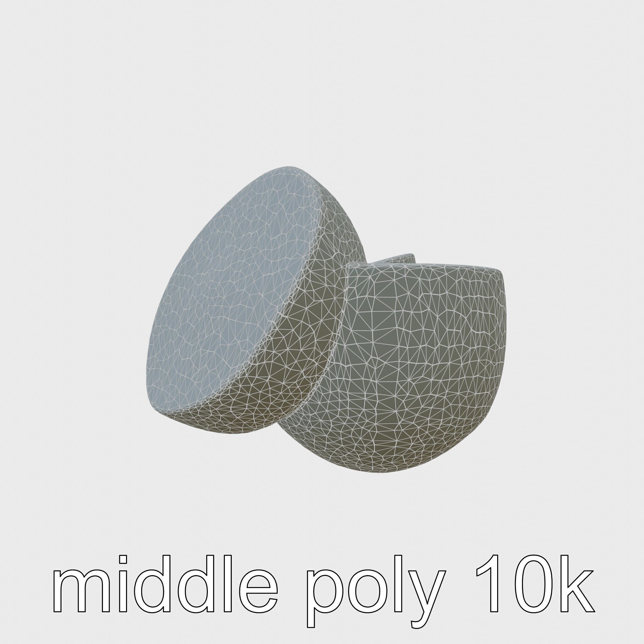 Kiwi Slice Photorealistic Model Pack Low-poly 3D model_9