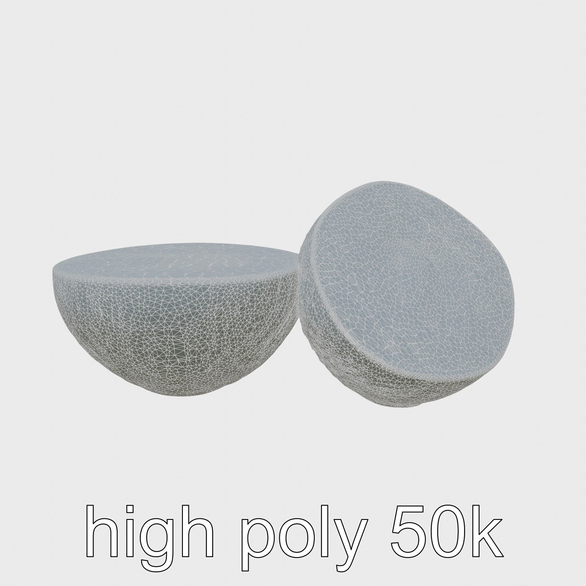 Kiwi Slice Photorealistic Model Pack Low-poly 3D model_29