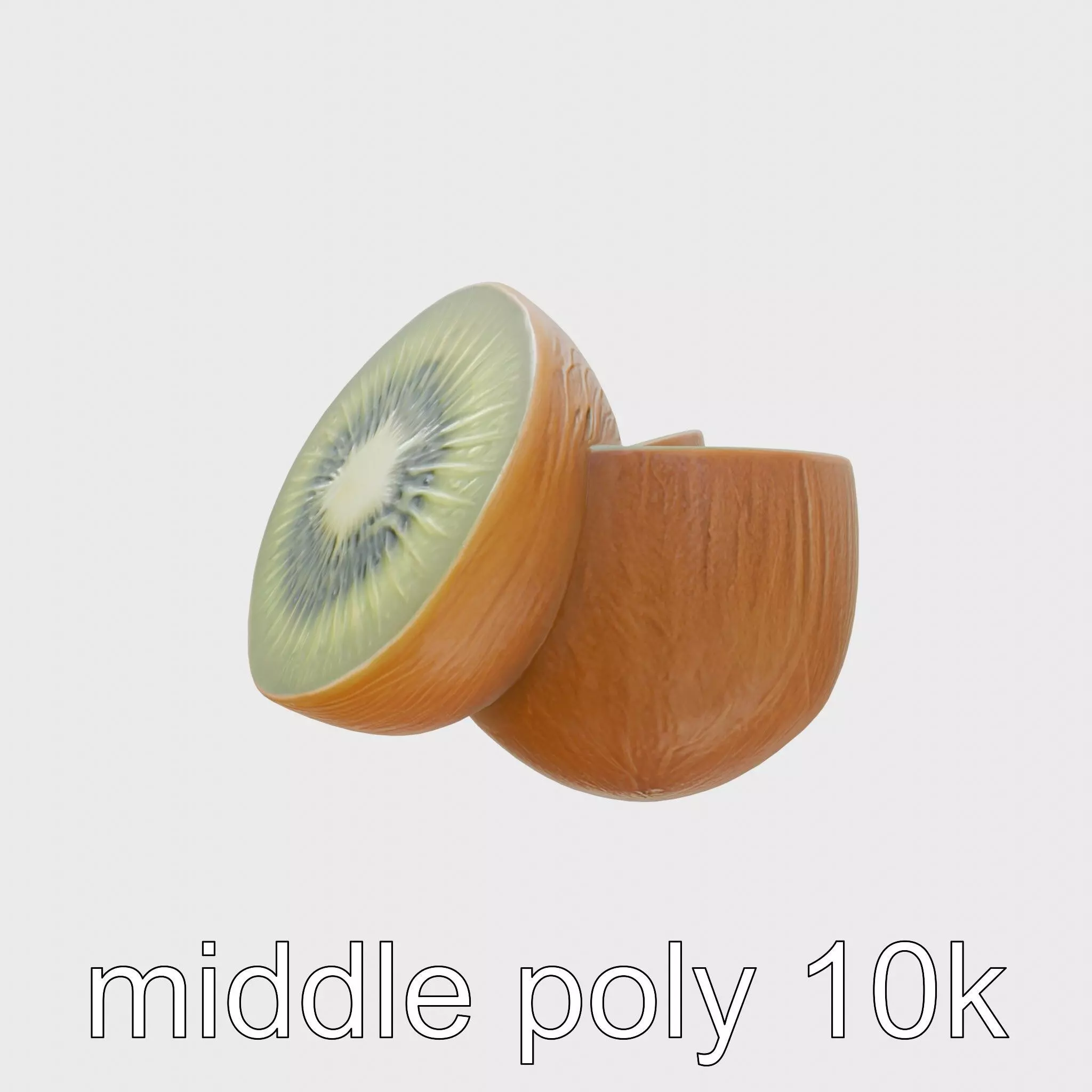 Kiwi Slice Photorealistic Model Pack Low-poly 3D model_0