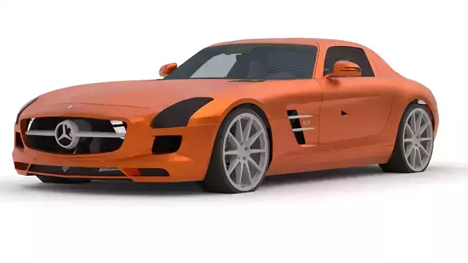 Mercedes-Benz SLS AMG 3D Model High-Quality Detailed Design