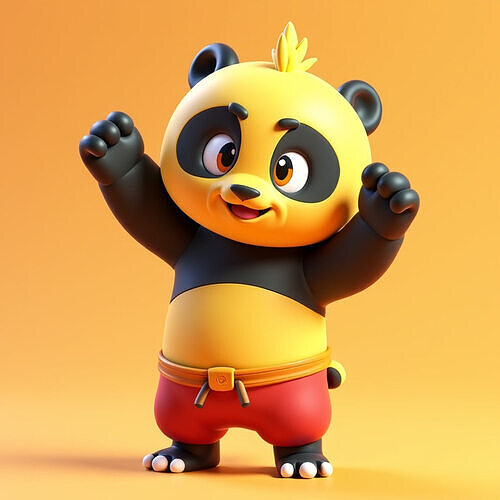 kung fu panda 4 3D print model