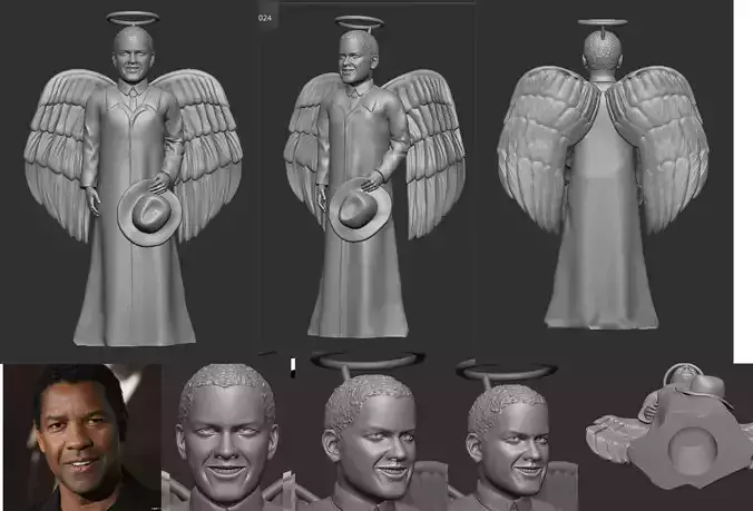 Dudley Angel 3D Model - Christmas Tree Topper 3D print model
