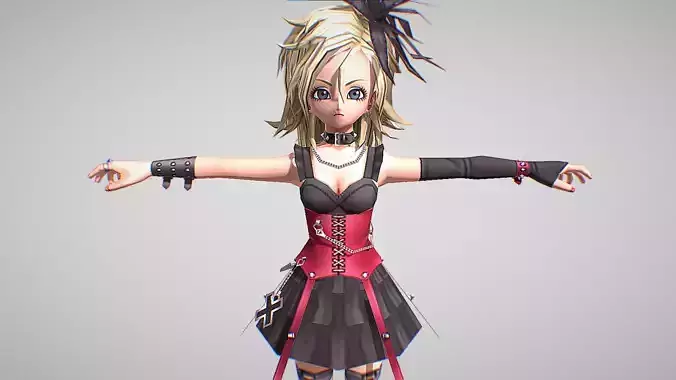 Fleurette - Dragon Quest Rivals Ace Low-poly 3D model