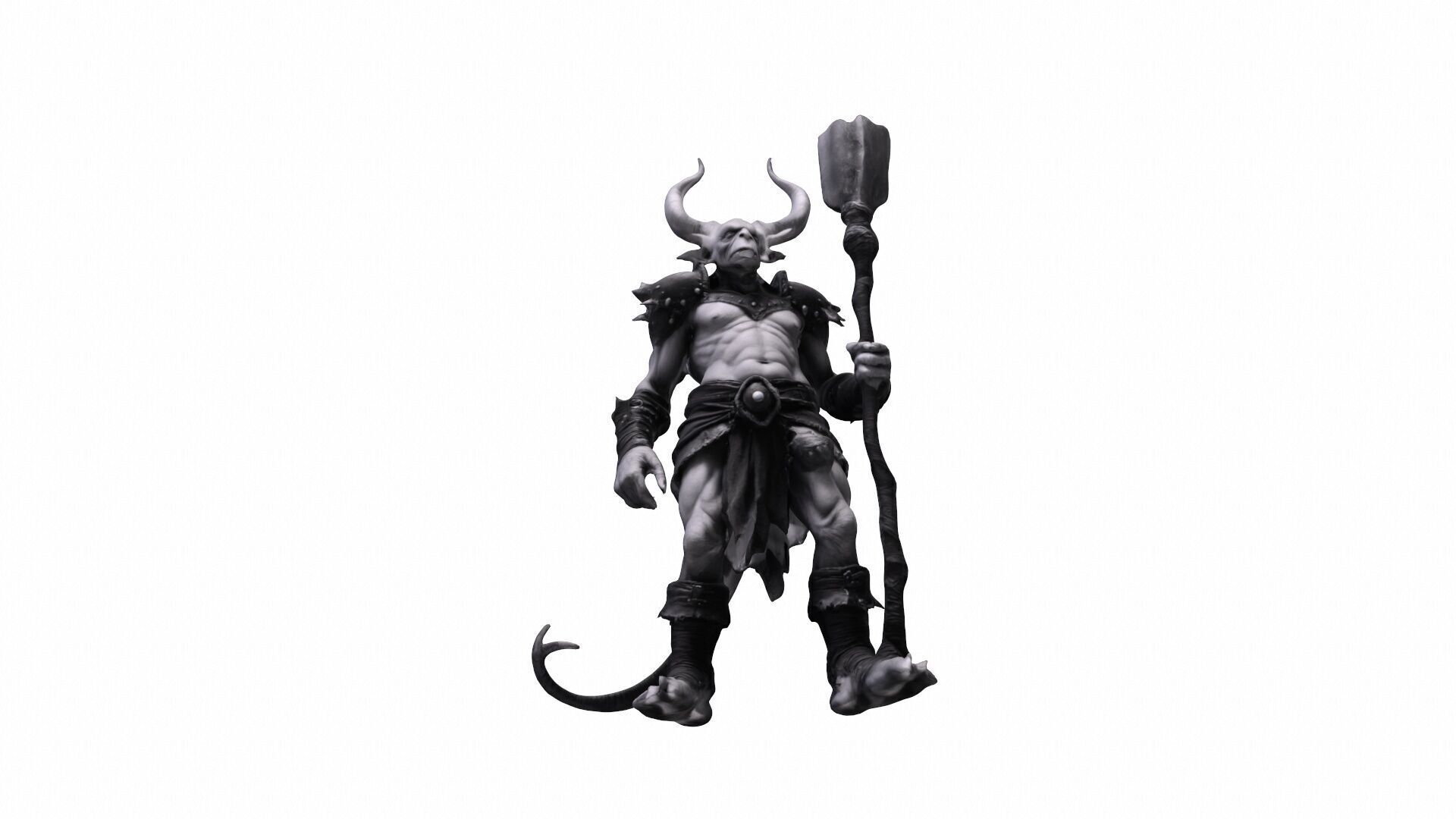 Cinematic Fantasy Character 3d Model Goblin Warrior 3D model_5