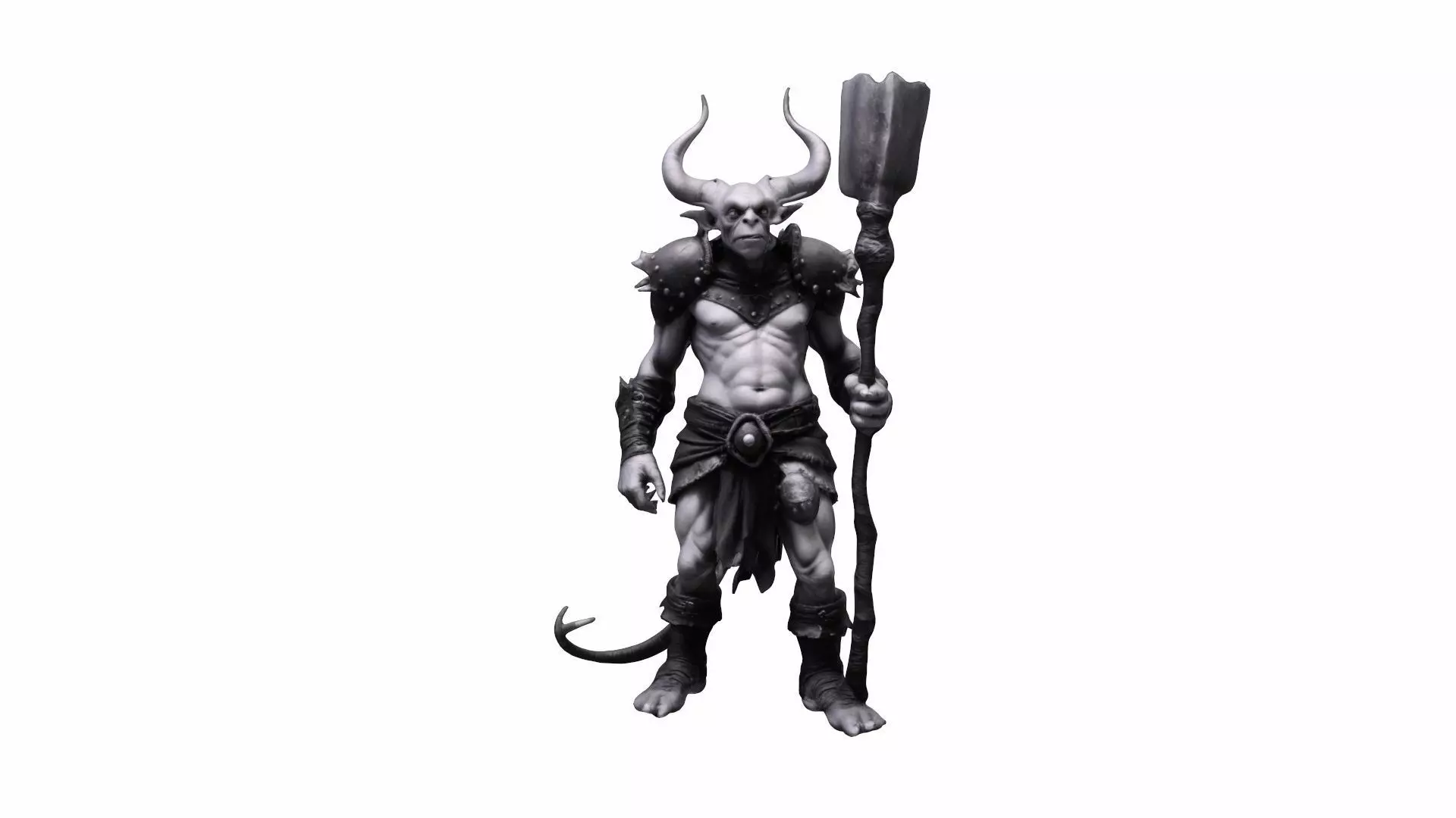 Cinematic Fantasy Character 3d Model Goblin Warrior 3D model_0