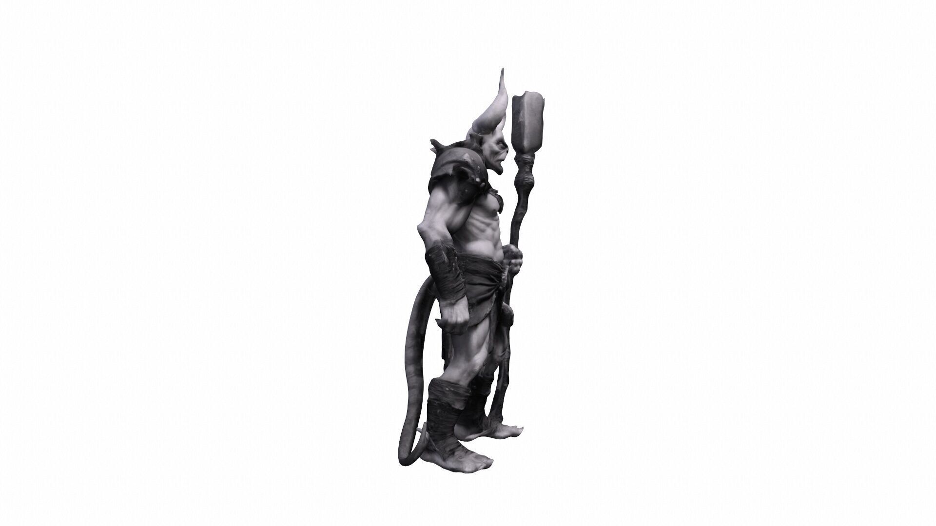 Cinematic Fantasy Character 3d Model Goblin Warrior 3D model_6