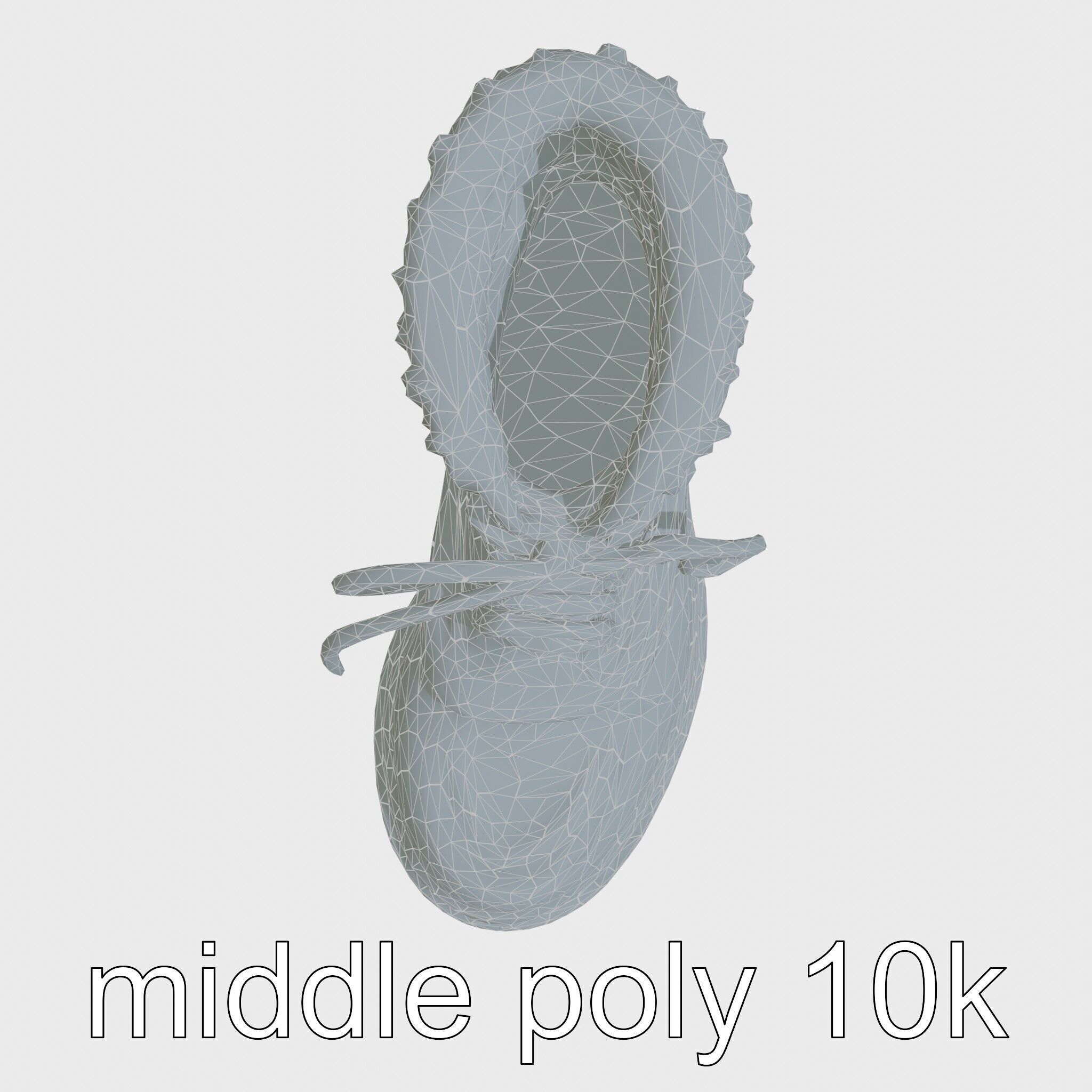 Worn-Out Winter Boots with Fur Model Pack Low-poly 3D model_28