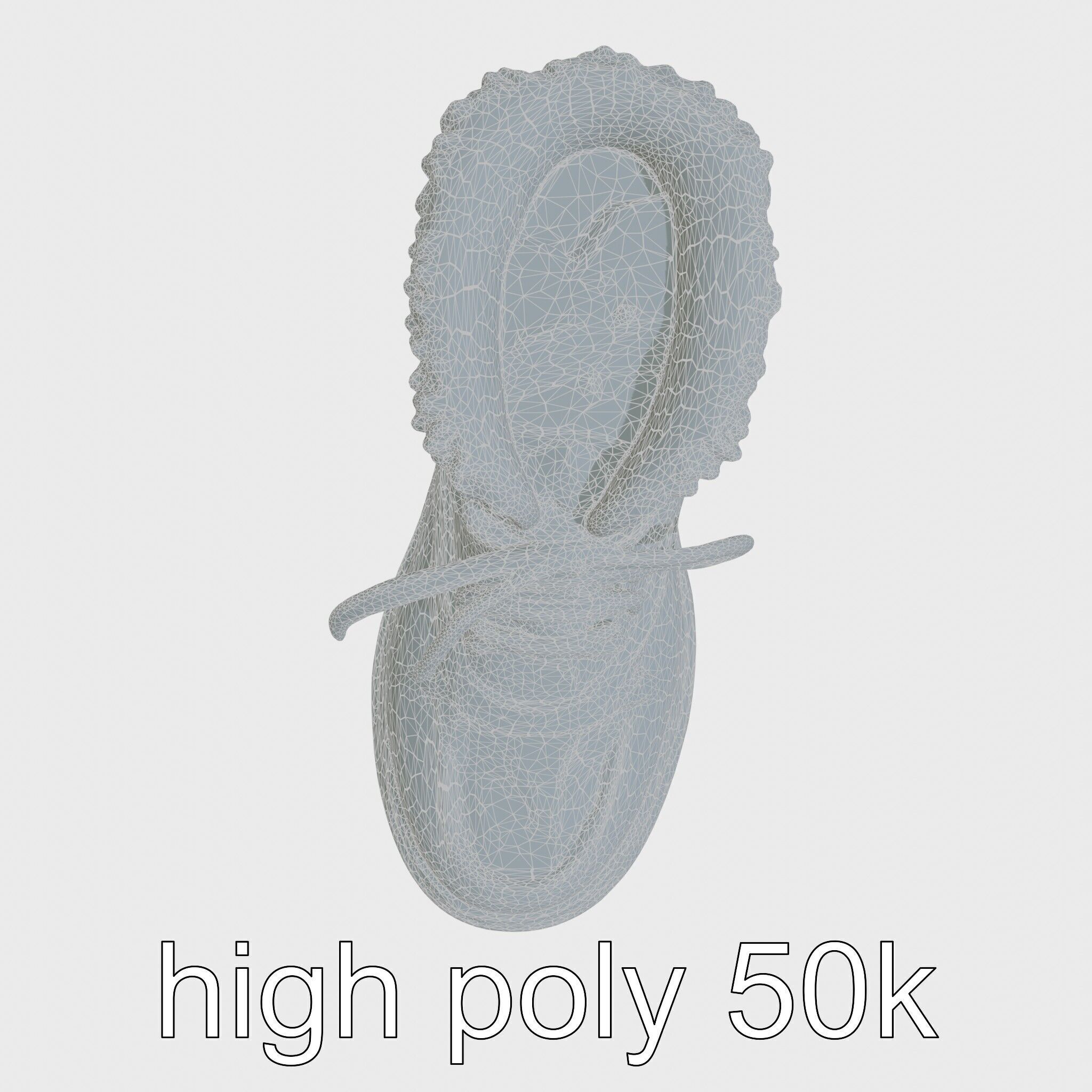 Worn-Out Winter Boots with Fur Model Pack Low-poly 3D model_32