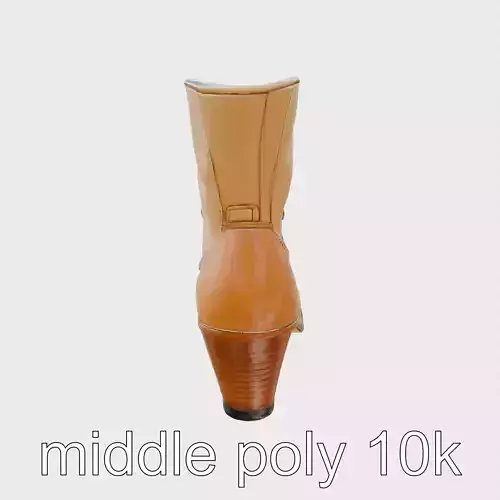 Victorian High Heel Boots model pack