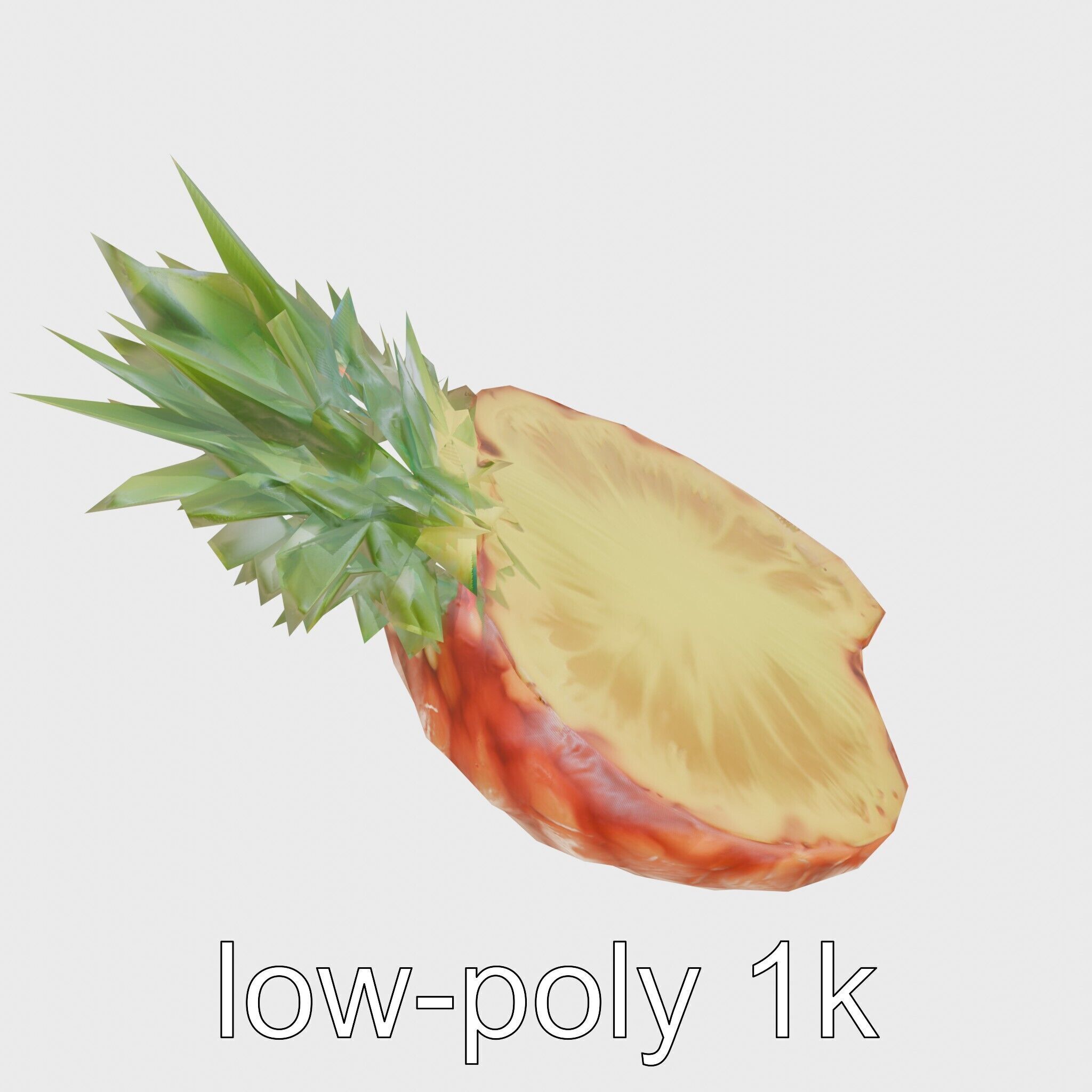 Exotic Pineapple Slice 3D model pack Low-poly 3D model_29
