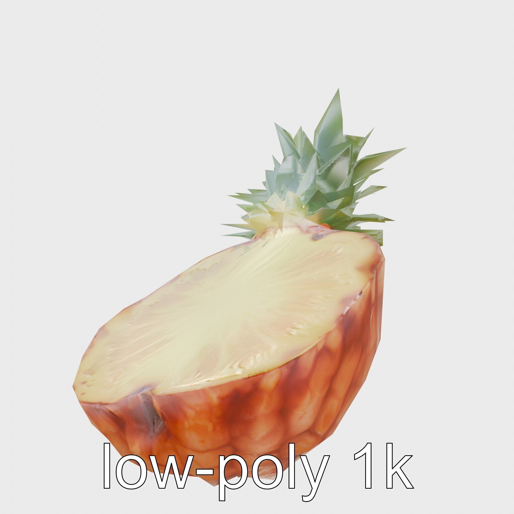 Exotic Pineapple Slice 3D model pack Low-poly 3D model_13