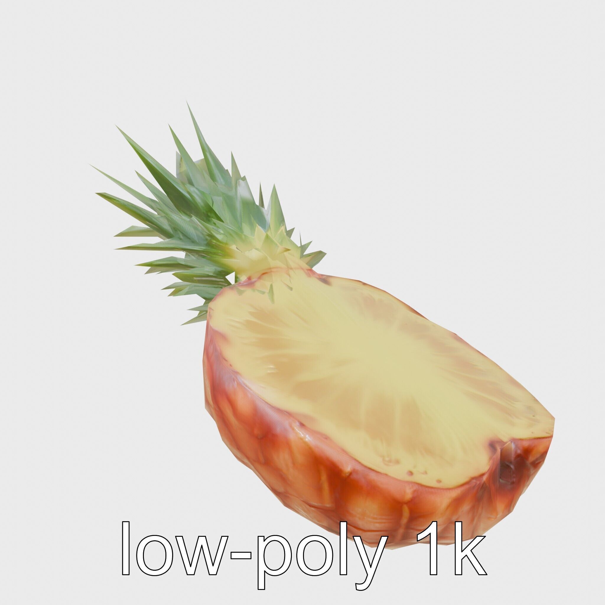 Exotic Pineapple Slice 3D model pack Low-poly 3D model_19