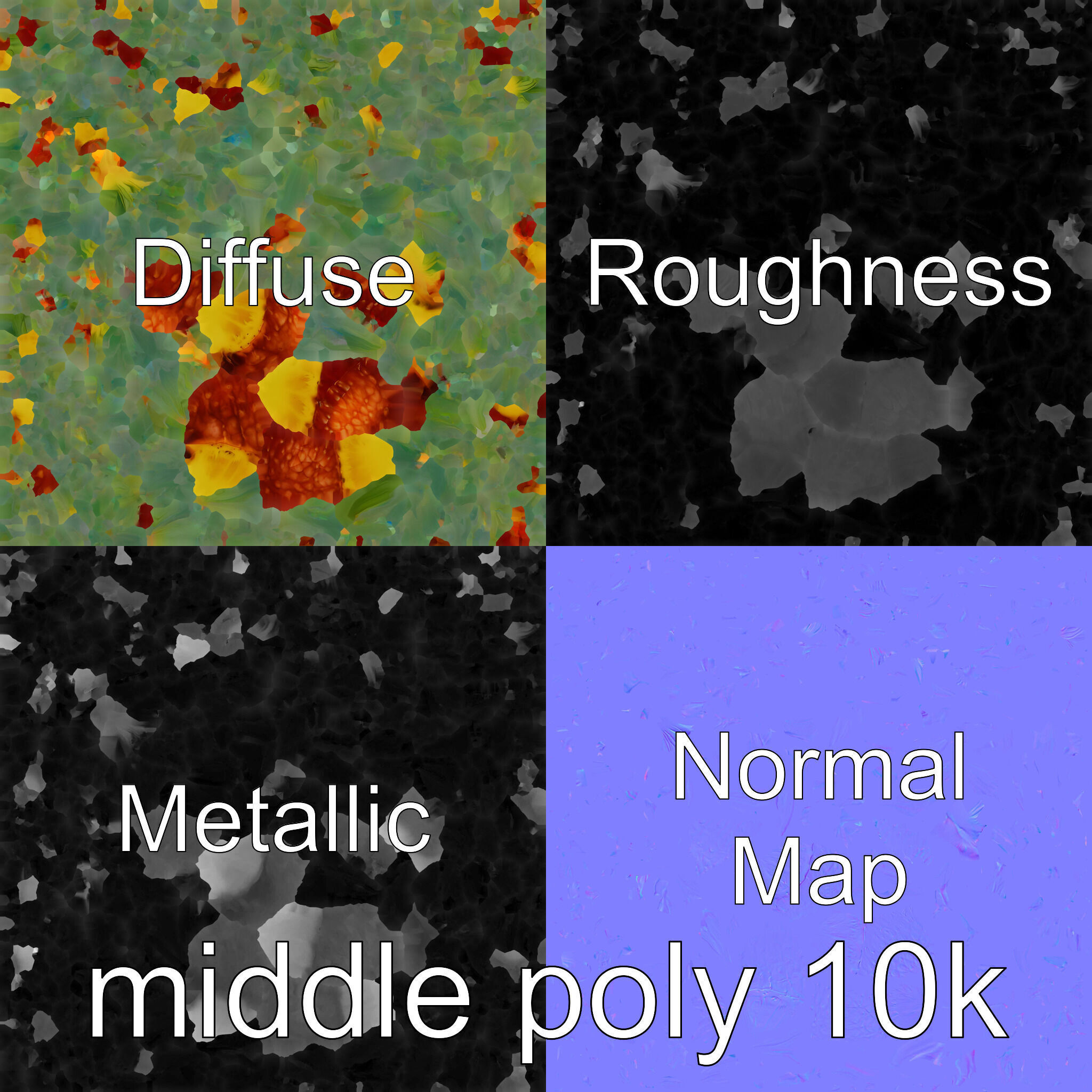 Exotic Pineapple Slice 3D model pack Low-poly 3D model_31