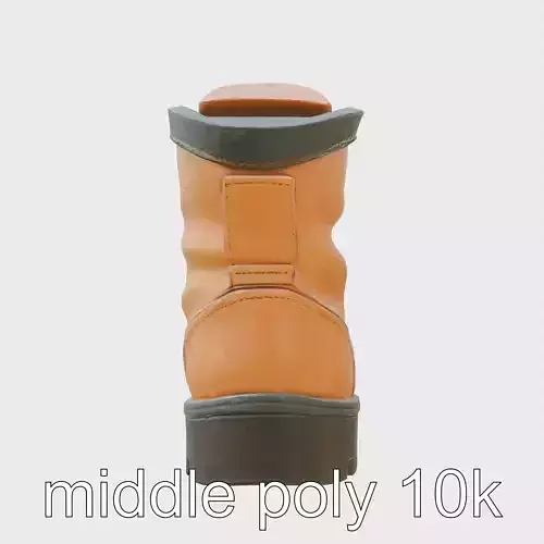 Stylized Worn Boots Cartoon Design model pack