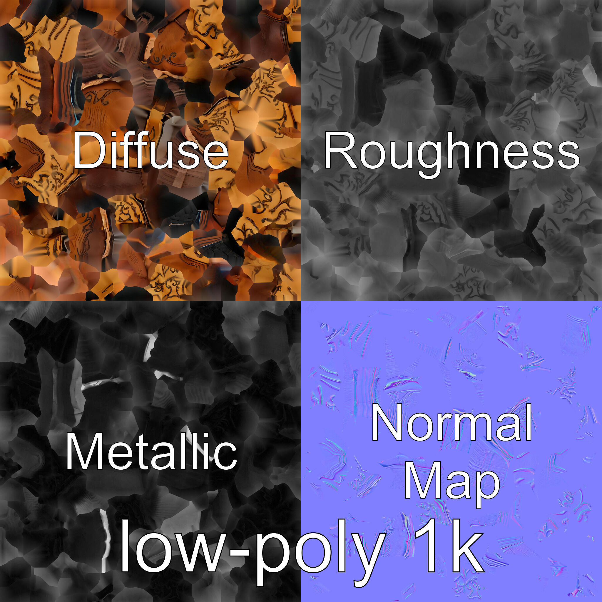 Vintage Cowboy Boots Intricate Stitching Model Pack Low-poly 3D model_4