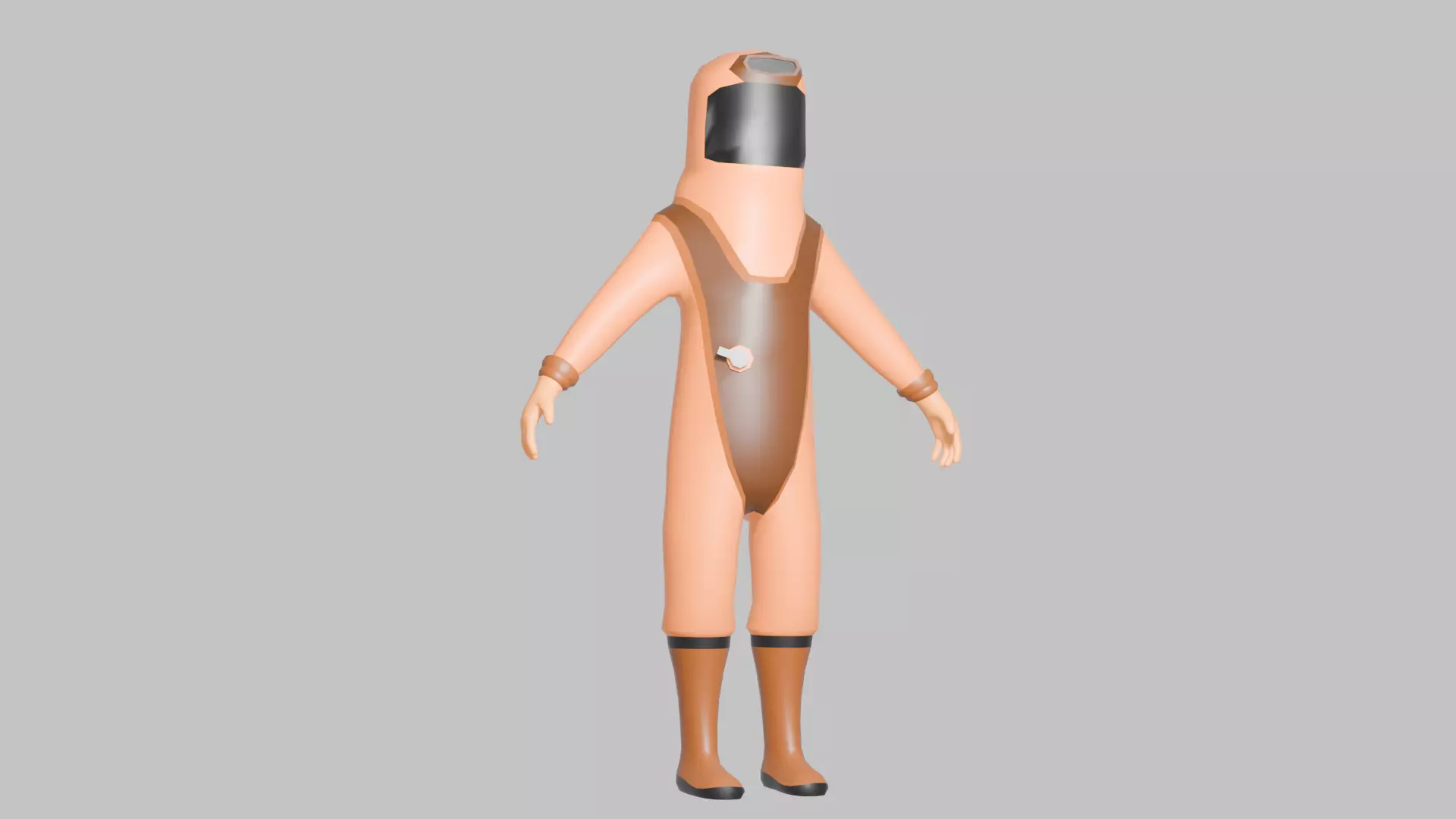 LOW POLY CHARACTER SCI FI CLOTH  Low-poly 3D model_0