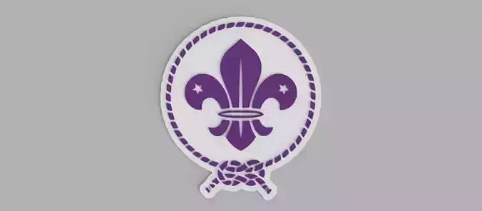 Fleur de Liz World Organization of the Boy Scout Wall Picture