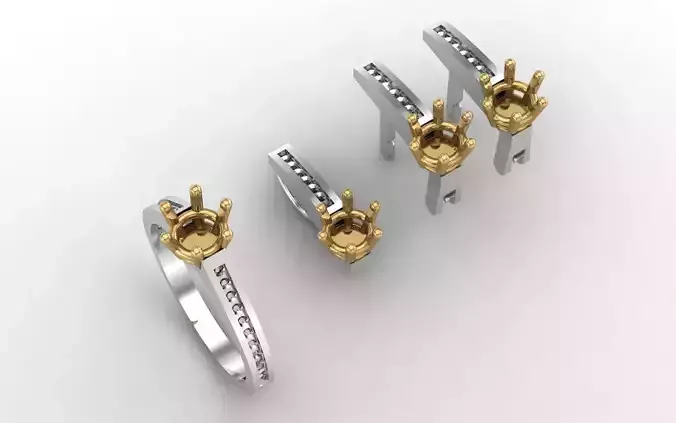 Ring Earring Pendant STL Ready For Print