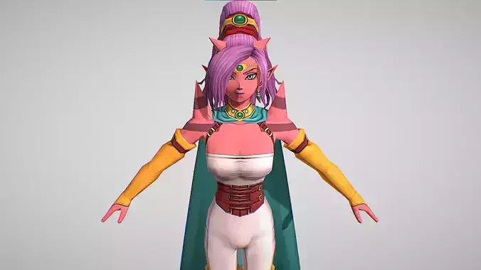 Lushenda - Dragon Quest Rivals Ace Low-poly 3D model
