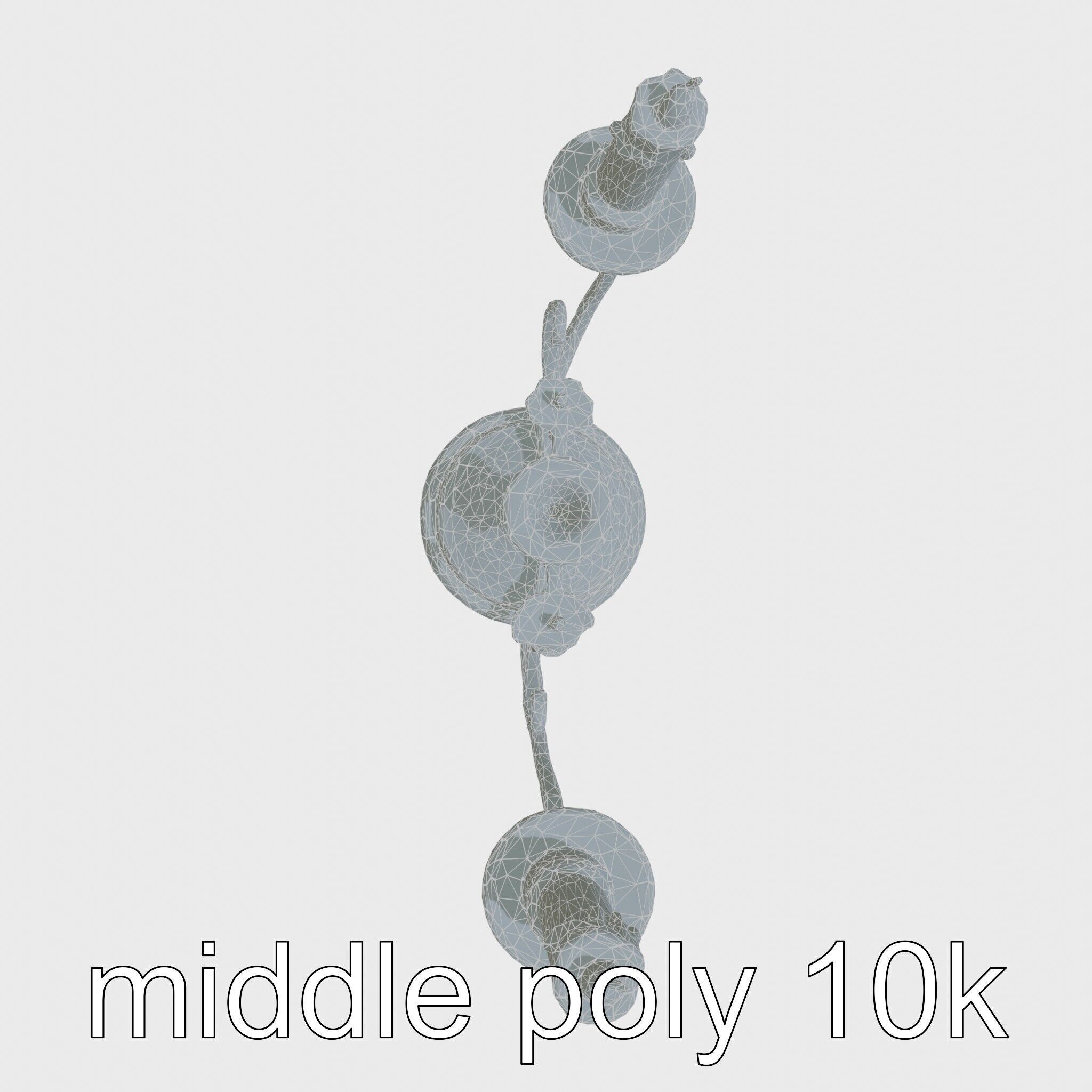 Antique Iron Candelabra Weathered Finish model pack Low-poly 3D model_27