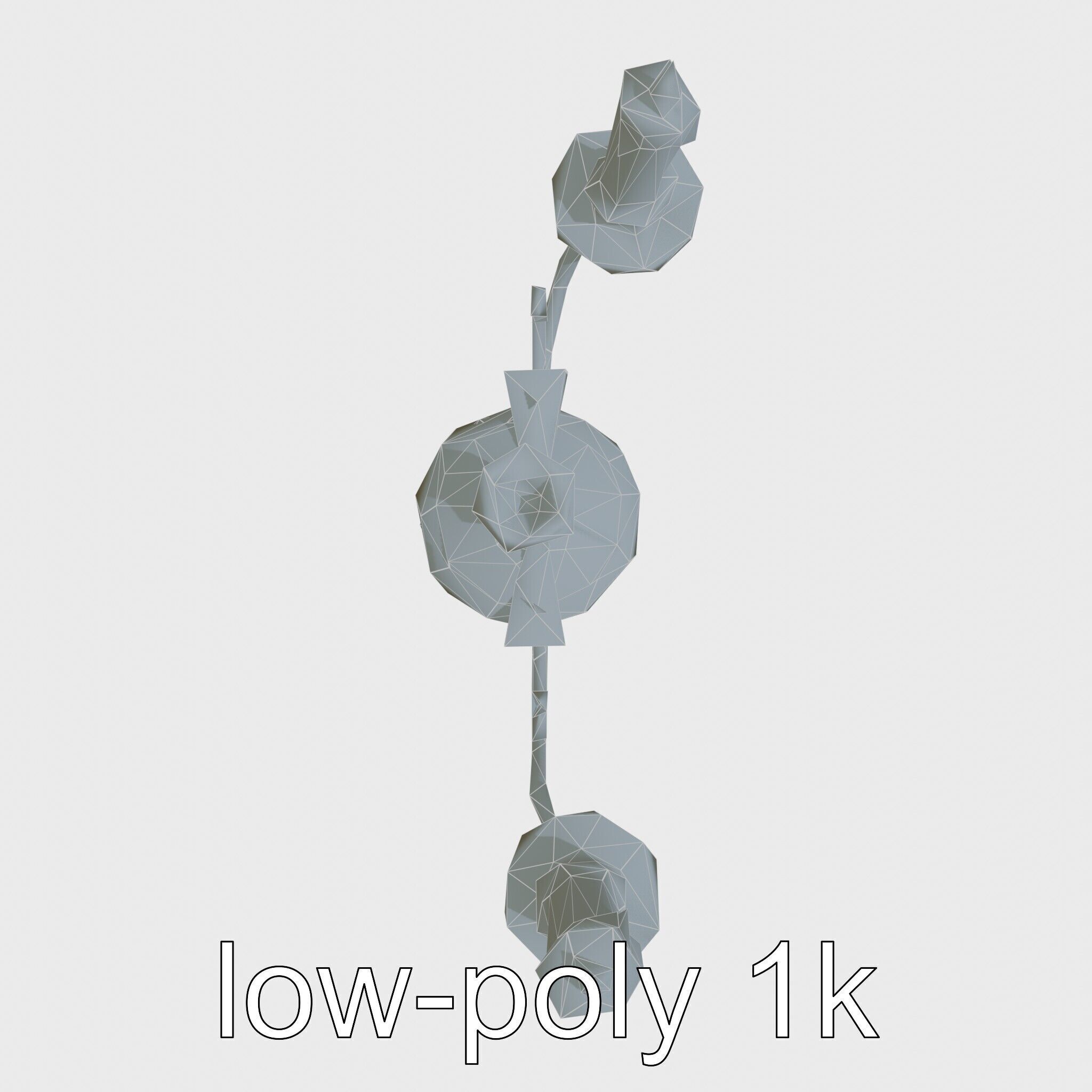 Antique Iron Candelabra Weathered Finish model pack Low-poly 3D model_15