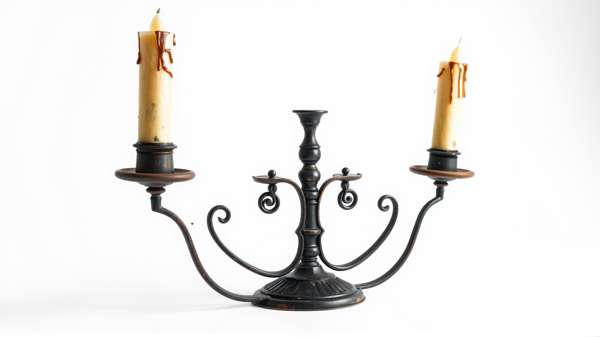 Antique Iron Candelabra Weathered Finish model pack Low-poly 3D model_6