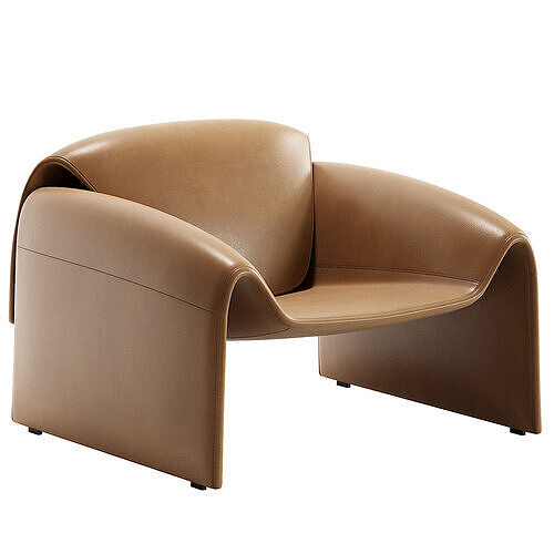 Le Club Armchair by poliform 3D model