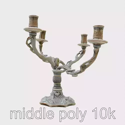 Mystical Candelabra with Twisted Arms model pack