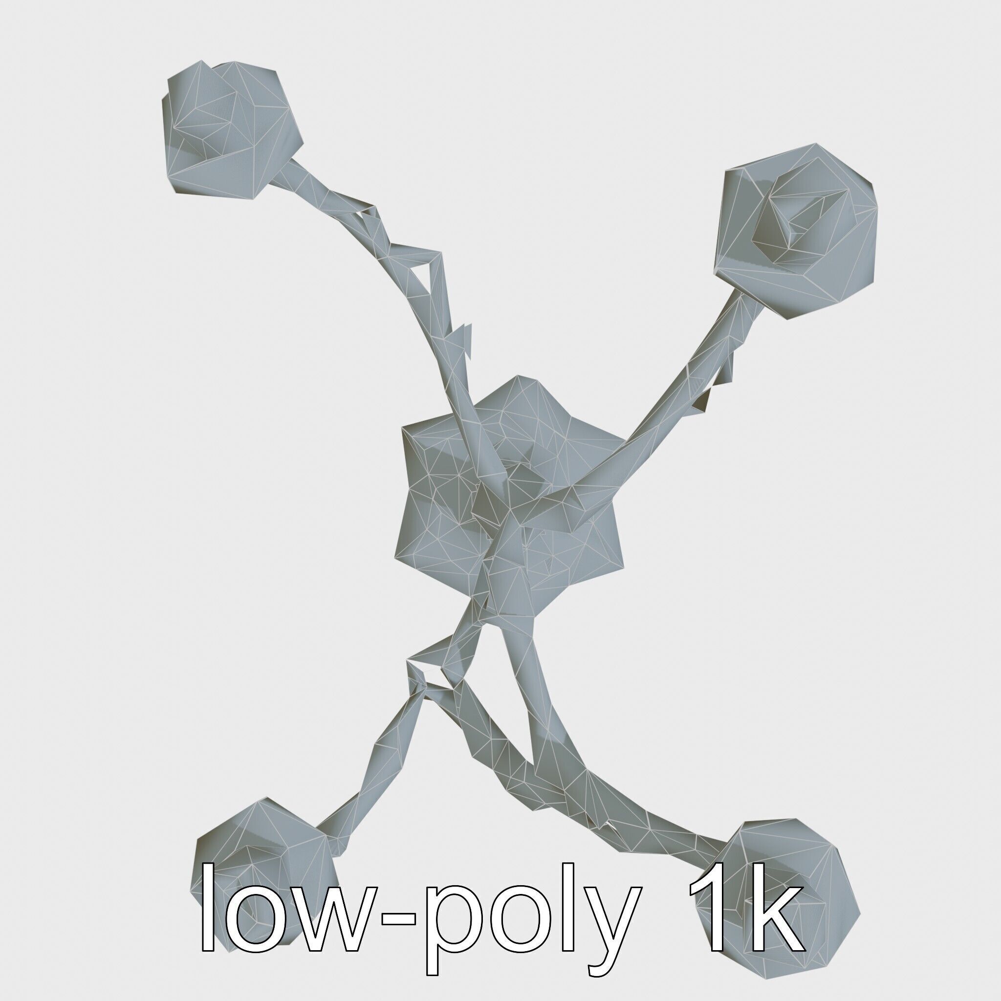 Mystical Candelabra with Twisted Arms model pack Low-poly 3D model_23