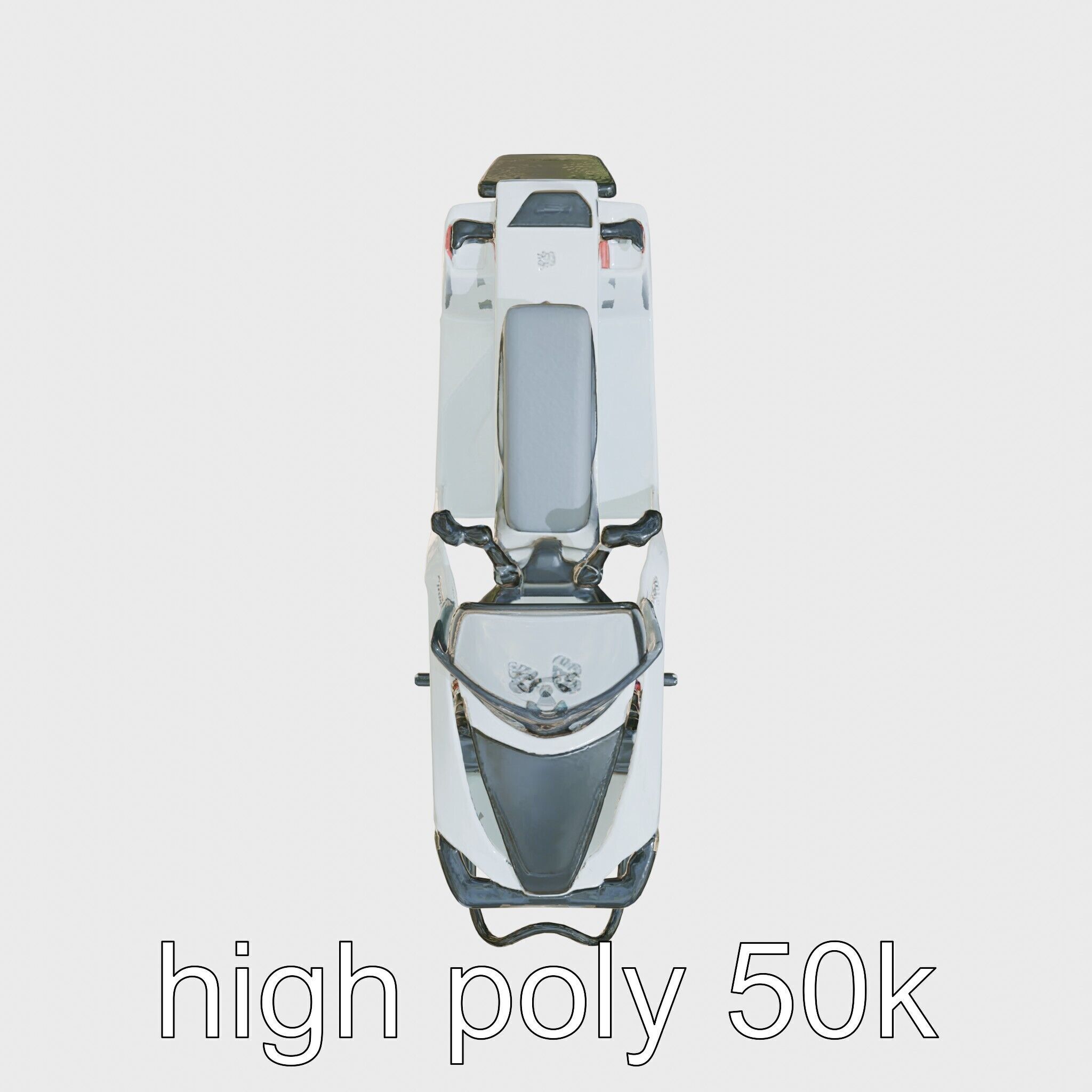 Futuristic Snow Sled model pack featuring Aerodynamic Frame a... Low-poly 3D model_30