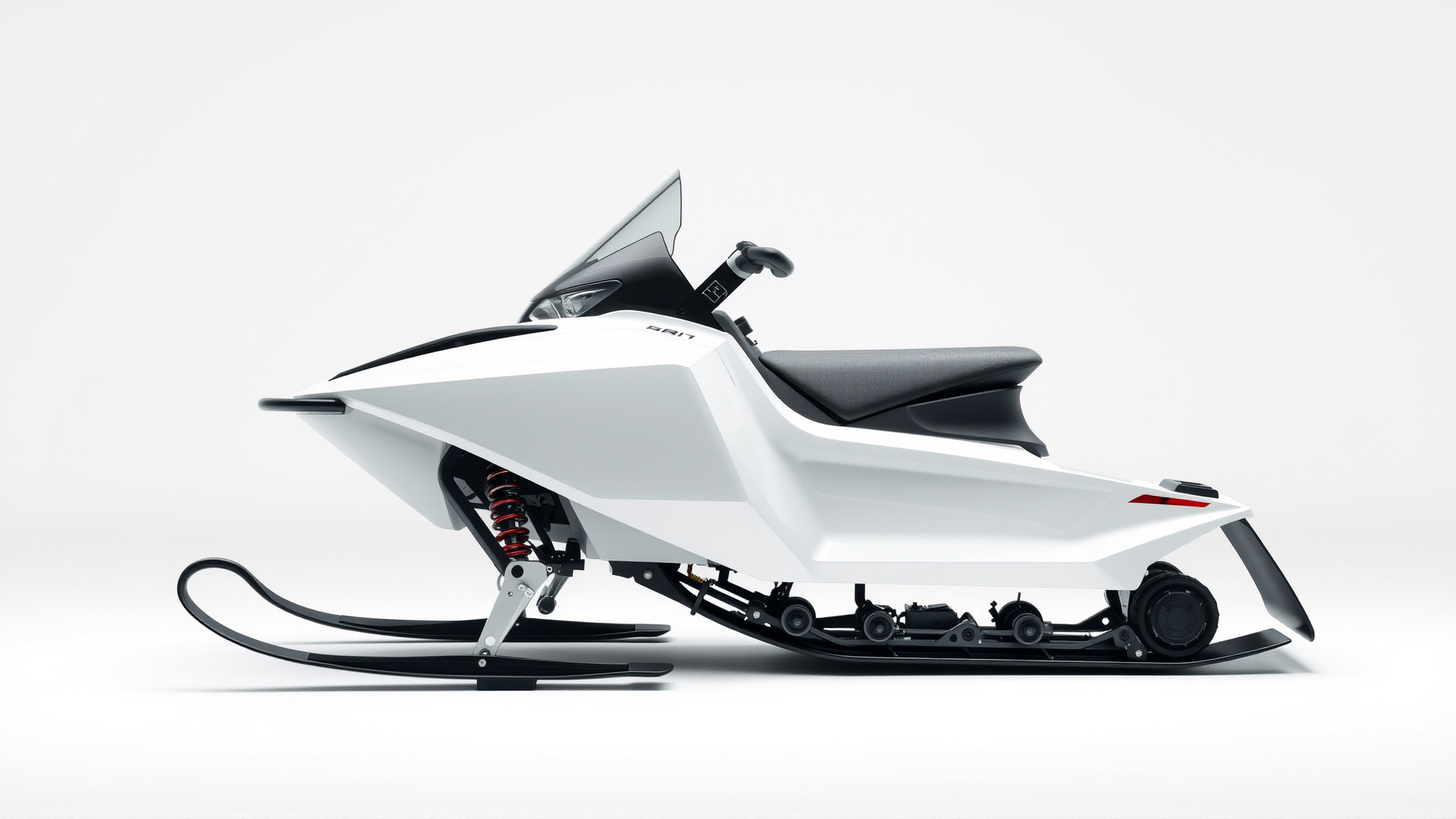 Futuristic Snow Sled model pack featuring Aerodynamic Frame a... Low-poly 3D model_6
