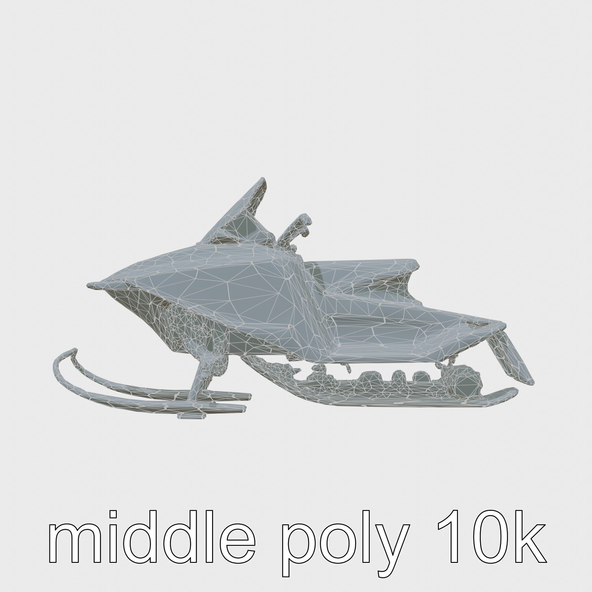 Futuristic Snow Sled model pack featuring Aerodynamic Frame a... Low-poly 3D model_22