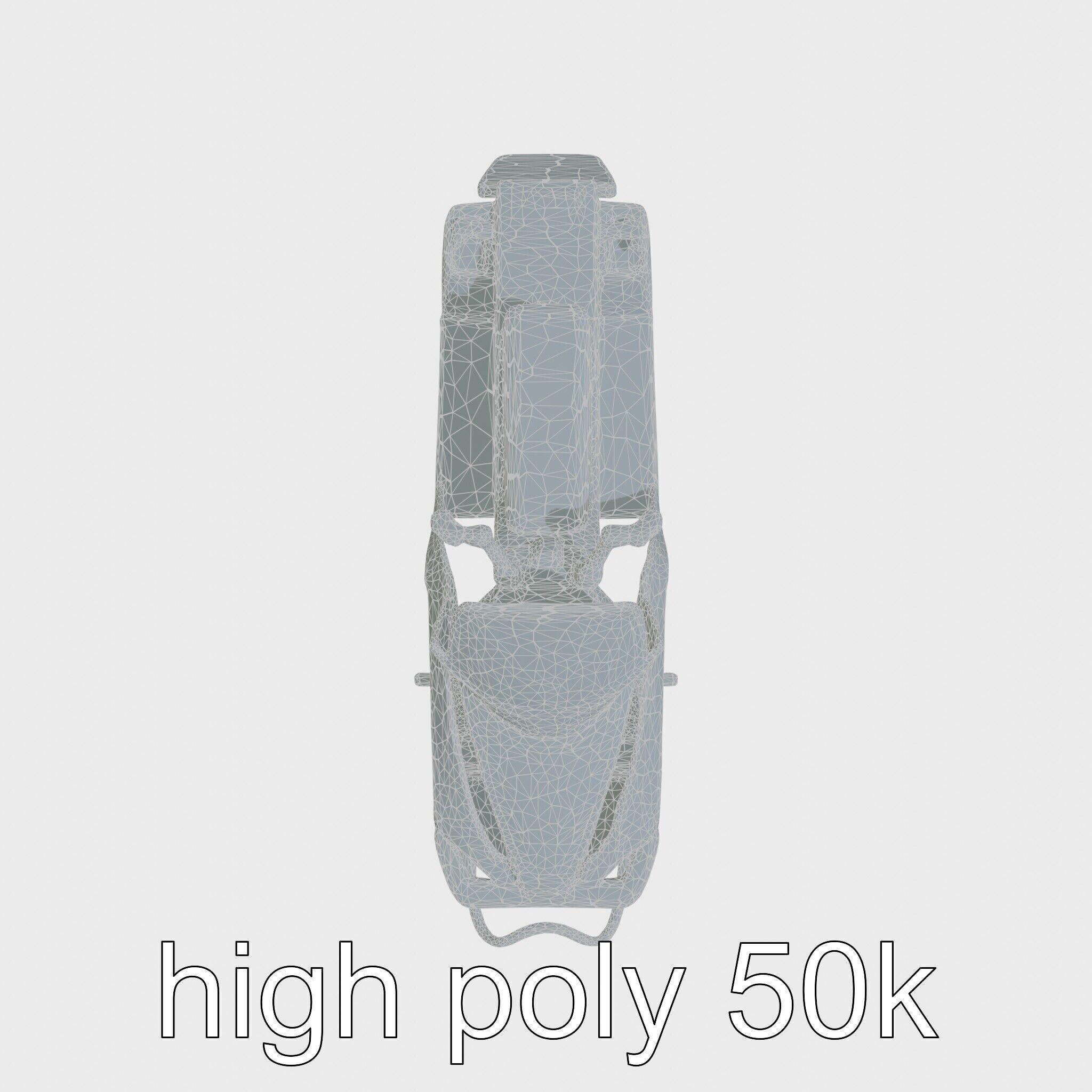 Futuristic Snow Sled model pack featuring Aerodynamic Frame a... Low-poly 3D model_29