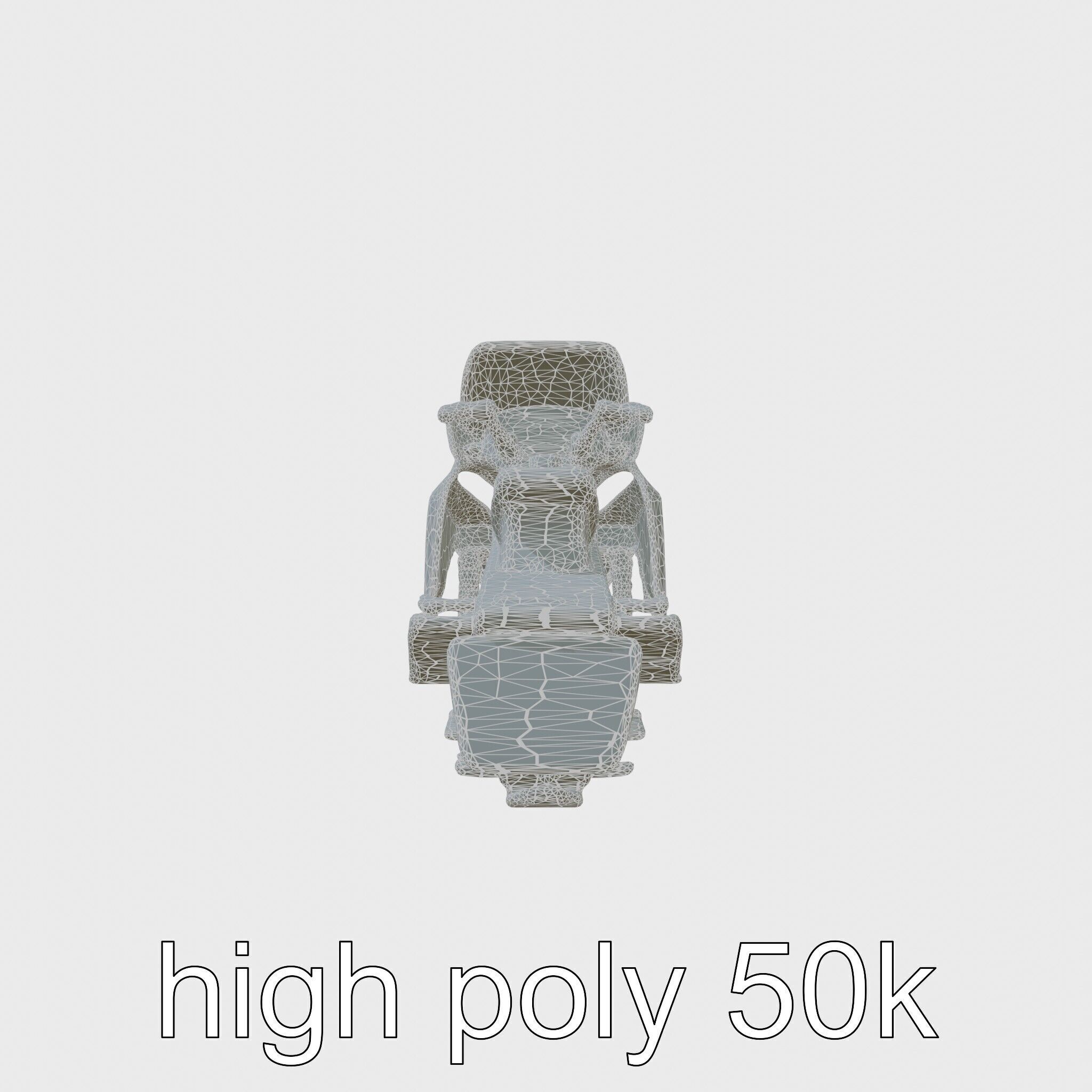 Futuristic Snow Sled model pack featuring Aerodynamic Frame a... Low-poly 3D model_8