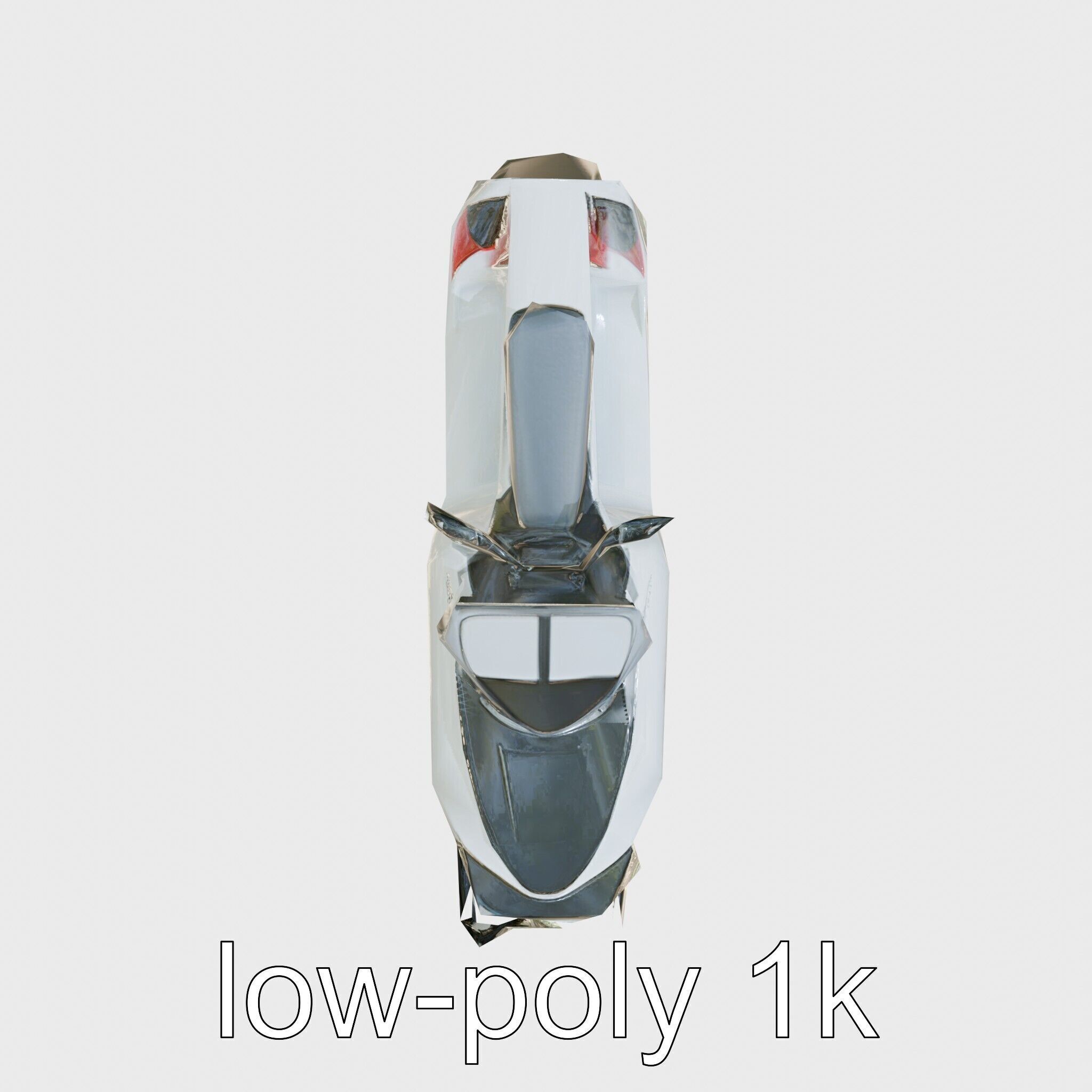 Futuristic Snow Sled model pack featuring Aerodynamic Frame a... Low-poly 3D model_7