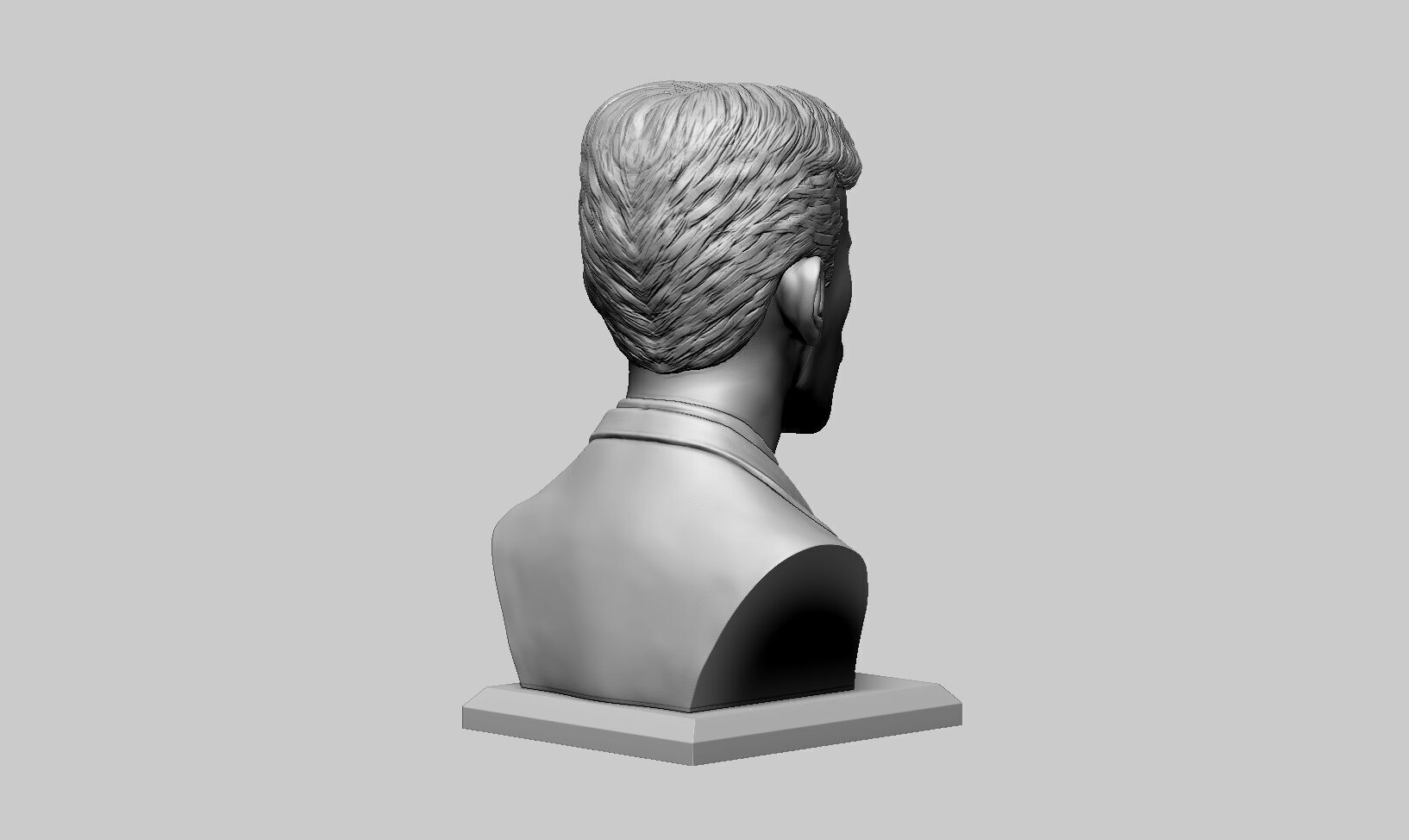 Nikola Tesla bust sculpture  a323 3D print model_10
