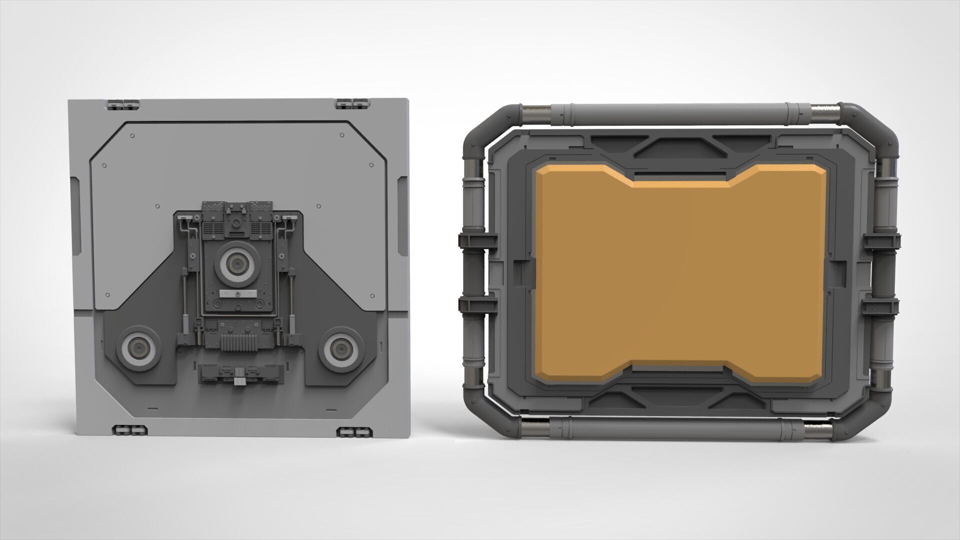 Sci-fi Architecture kitbash 52 3D model_5