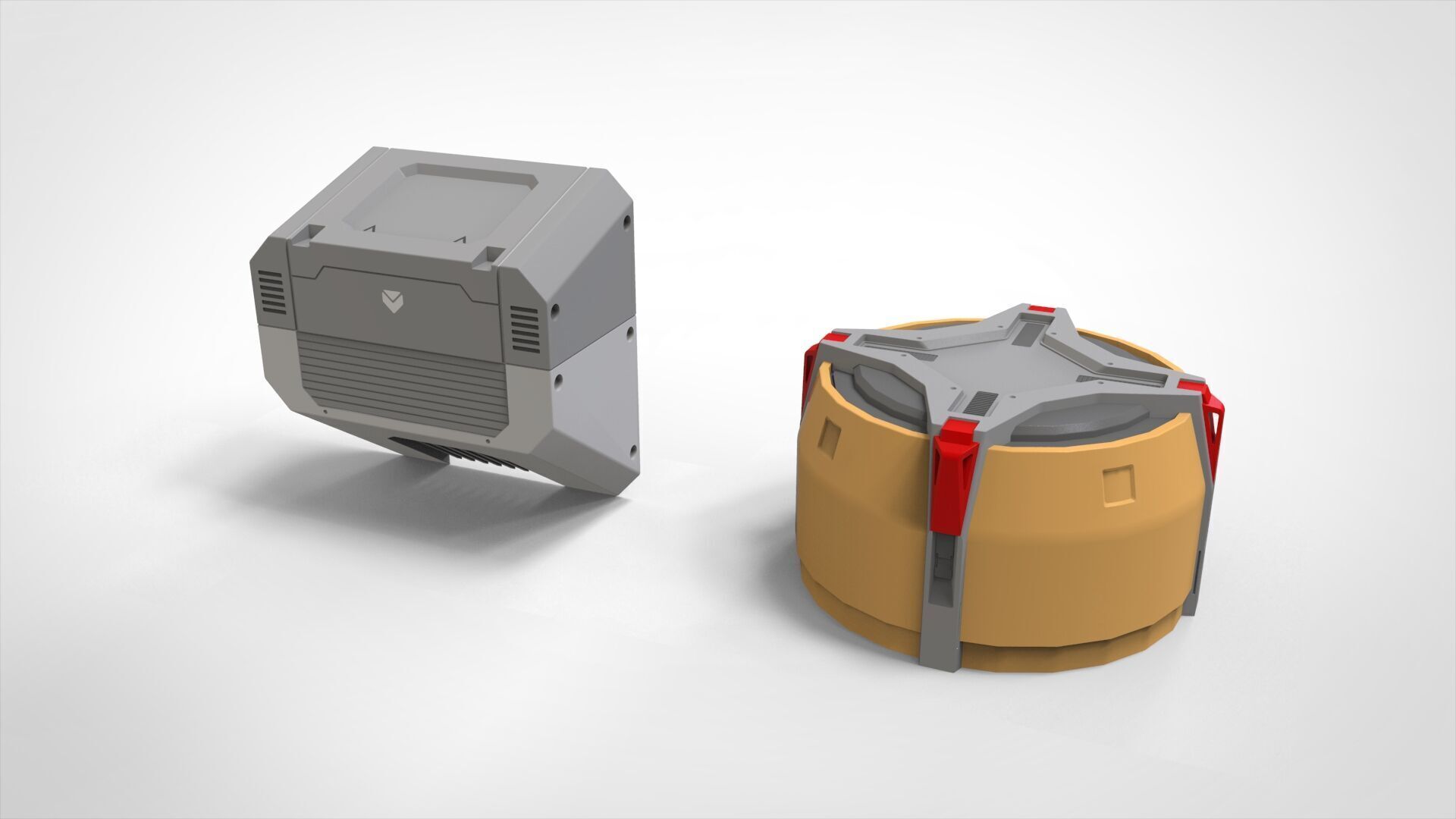 Sci-fi Architecture kitbash 52 3D model_18