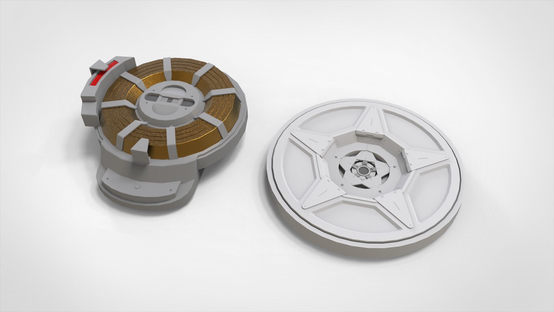 Sci-fi Architecture kitbash 52 3D model_6