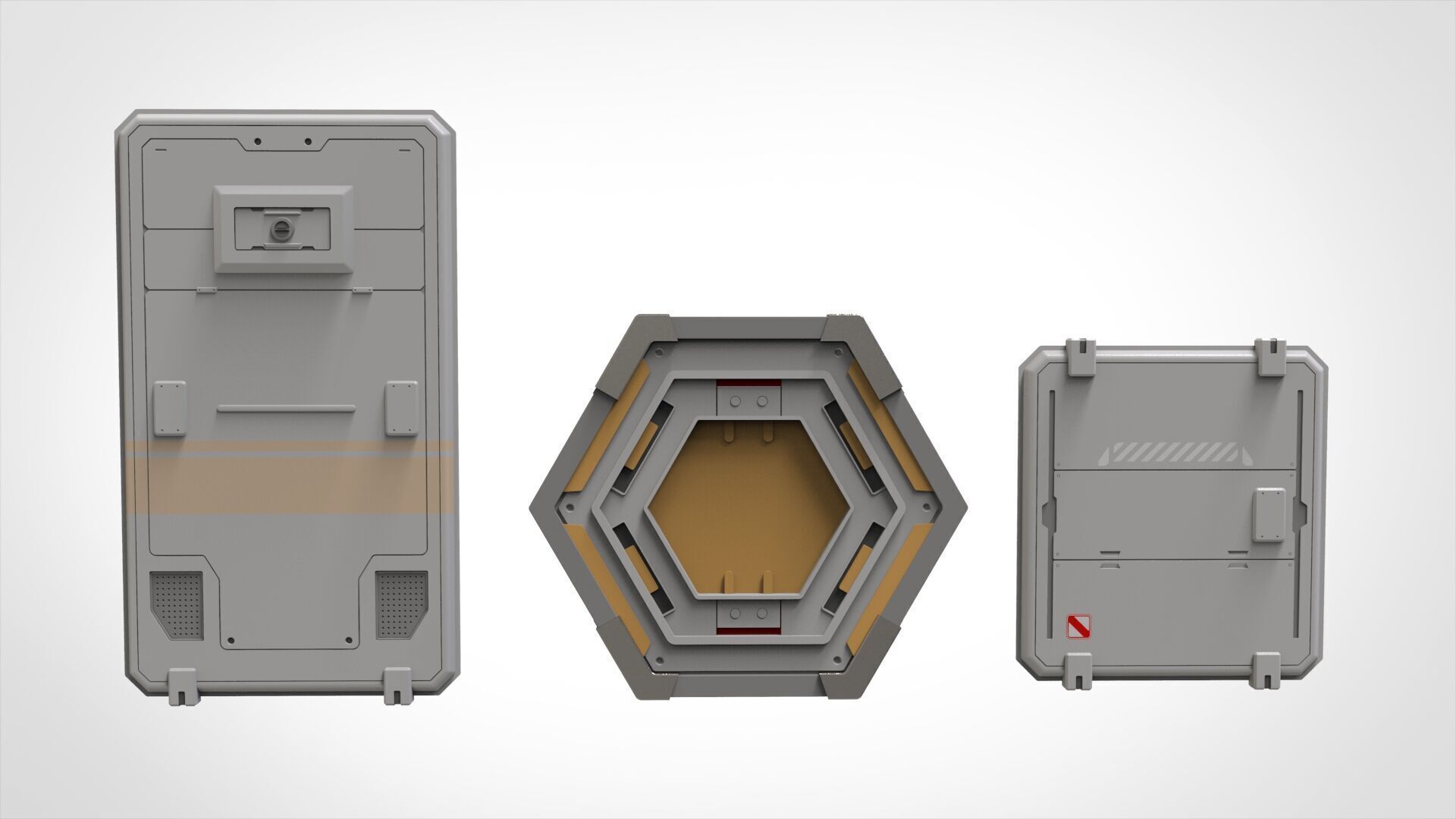 Sci-fi Architecture kitbash 52 3D model_12