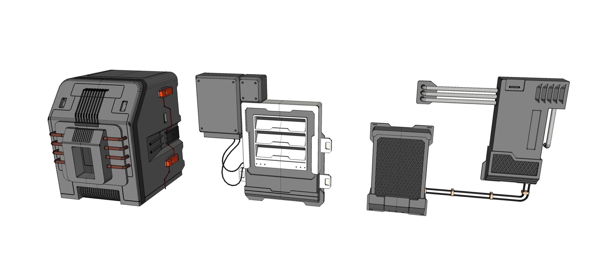 Sci-fi Architecture kitbash 52 3D model_26