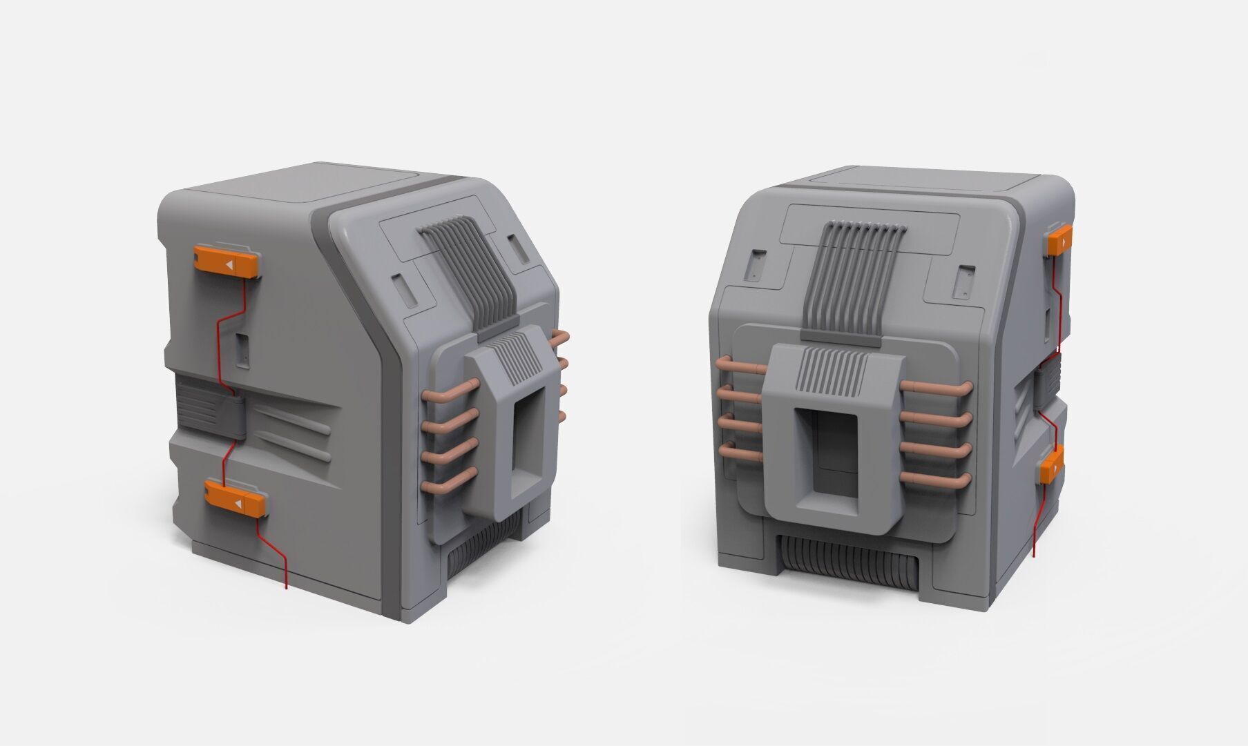 Sci-fi Architecture kitbash 52 3D model_4