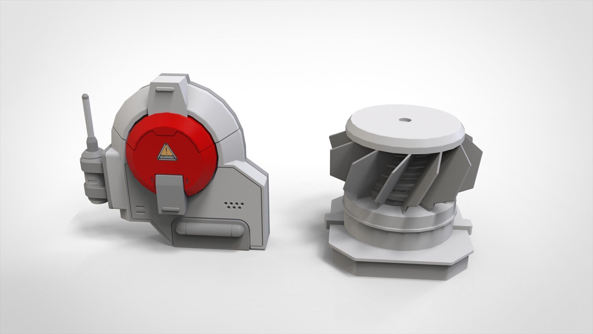 Sci-fi Architecture kitbash 52 3D model_9