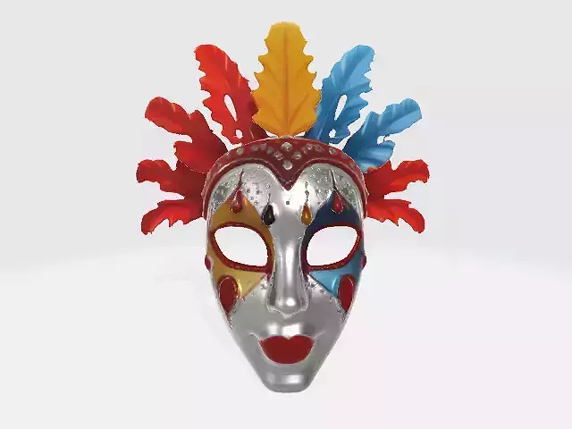 Carnival Masquerade Mask Low-poly 3D model