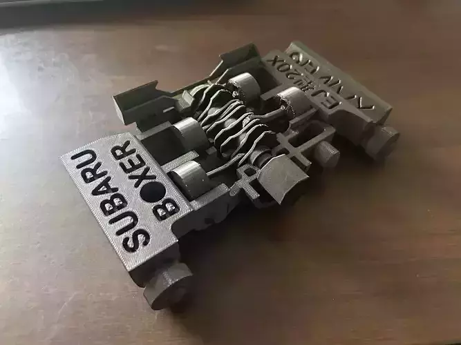 Desk Organizer Ver0 Inspired by SUBARU Impreza EJ20 Engine 