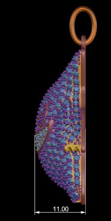 Gengar Pendant 3D print model_5