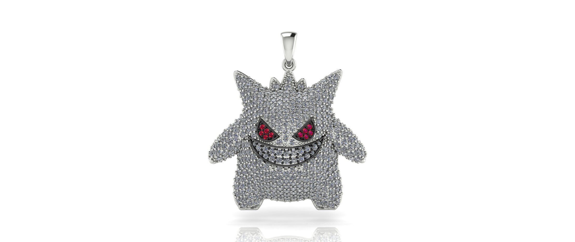 Gengar Pendant 3D print model_2