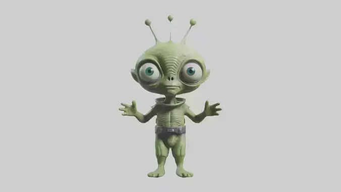 Cartoon Alien model